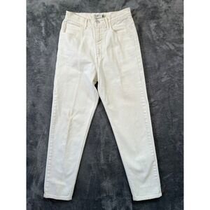 Vintage Guess Jeans Womens 29 (27x27) White Denim Straight 90's USA Logo